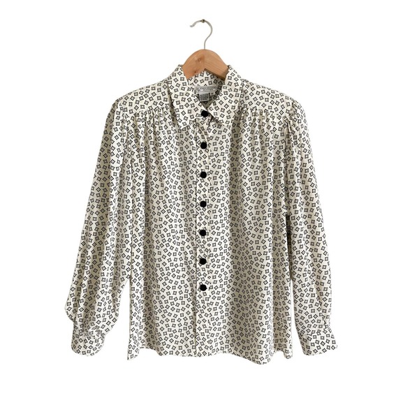 Evan Picone Tops - Vintage Collared Button Down Shirt Evan Picone Petites 12P